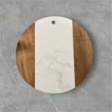 Tocator de bucatarie SanDonna 933 Alb, rotund, 30 x 30 cm