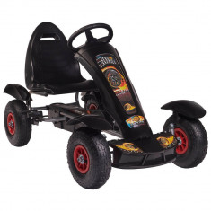 Kart cu pedale F618 Air negru Kidscare foto
