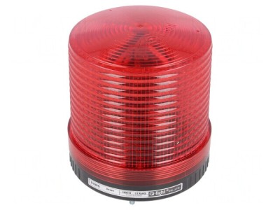 Semnalizator Luminos Flash Roșu 24VDC IP44 ABS foto