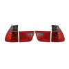 Set lampa spate tuning BMW X5 (E53), 01.1999-10.2006, partea stanga+dreapta, rosu-alb-fumuriu, transparent, cu lampile interioare, cu suport becuri,T