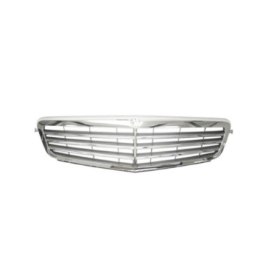 Grila radiator Mercedes Clasa C (W204), 03.2007-03.2011 Model Classic / Elegance , crom/gri, 2048800083, 507005 foto