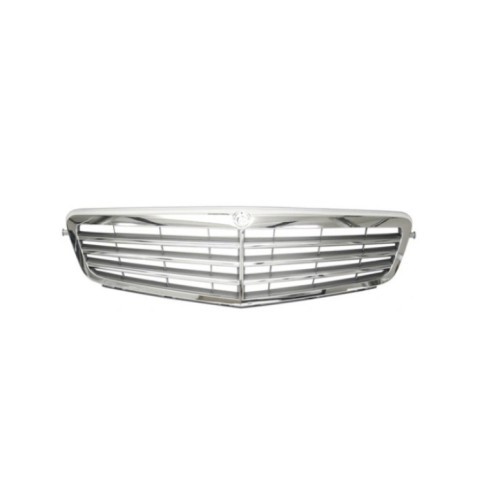 Grila radiator Mercedes Clasa C (W204), 03.2007-03.2011 Model Classic / Elegance , crom/gri, 2048800083, 507005