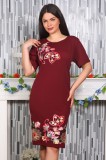 Cumpara ieftin Rochie de Ocazie Nati Bordo - 46Marimea