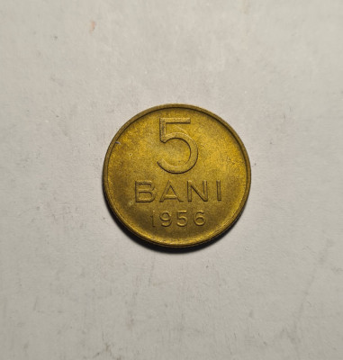 5 bani 1956 UNC foto