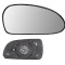 Geam oglinda exterioara cu suport fixare Hyundai Sonata (Nf), 01.2005-05.2010, Dreapta, incalzita; geam convex; cromat