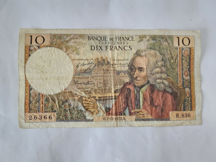 Franta 10 Francs 1971