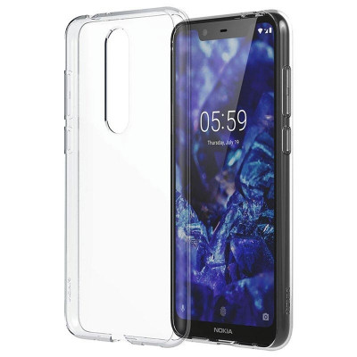 Husa NOKIA 5.1 Plus (X5) - Luxury Slim 1mm TSS, Transparent foto