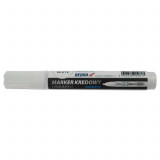 Marker cu creta, pentru lemn, sticla, plastic, alb, 4.5 mm, Dedra