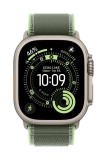 Curea pentru Apple Watch 49mm Green Neon Trail Loop - S M - Black Titanium Finish