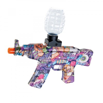 Mitraliera de jucarie electrica flippy cu bile de hidrogen de gel, gun bluster, tragere in rafala, varsta peste 6 ani, ochelari de protectie, 5000 de foto