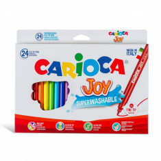 Carioca Joy super lavabila varf subtire Set 24 culori diferite. foto