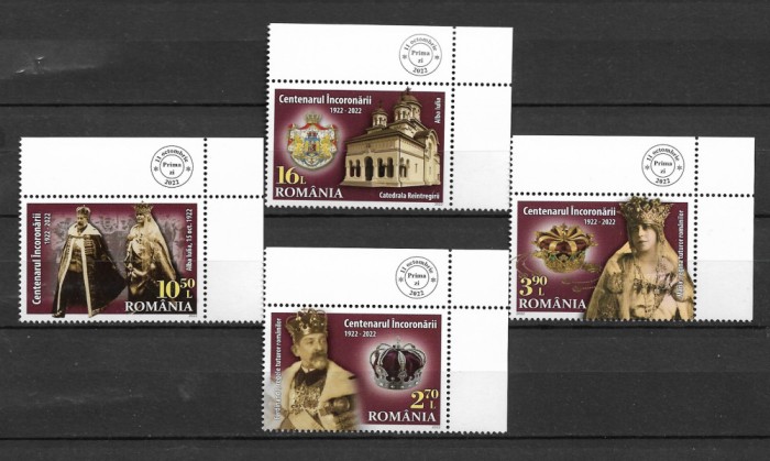 ROMANIA 2022 - REGII ROMANIEI MARI, SERIE CU TABS DIN COALA (1), MNH - LP 2389