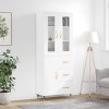 Gossi dulap inalt, alb, 69,5x34x180 cm, lemn compozit