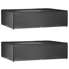 vidaXL Huse mobilă grădină, 2 buc, 16 ocheți 300x200x75cm, rectangular 3155363