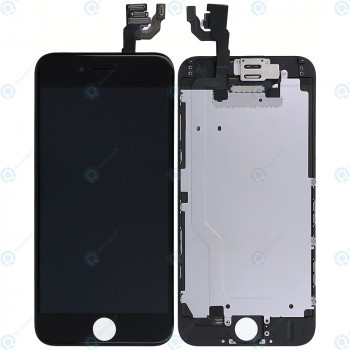 Modul display LCD + Digitizer cu piese mici negru pentru iPhone 6 foto