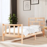 VidaXL Cadru de pat Single 3FT, 90x190 cm, lemn masiv de pin