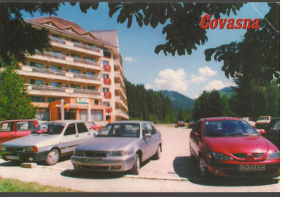 CPI B 12011 CARTE POSTALA - COVASNA. HOTEL BRADUL, AUTOTURISM DACIA, RENAULT foto