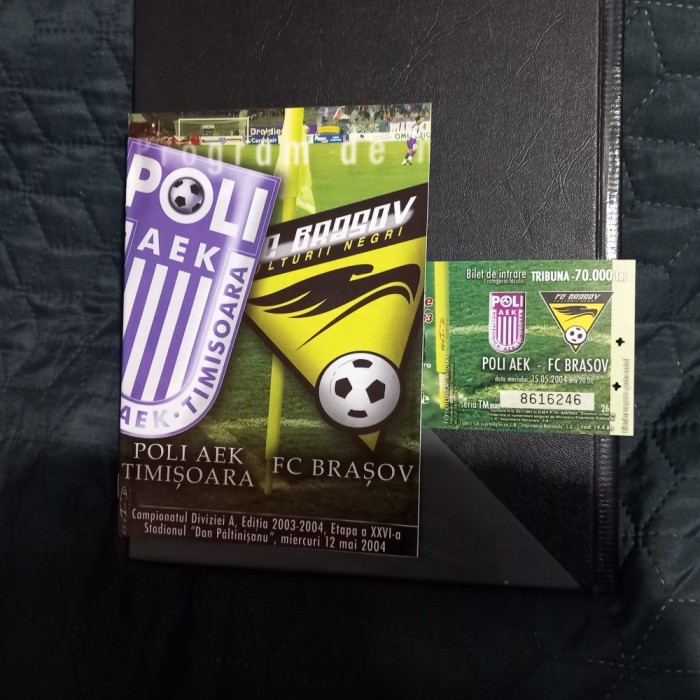 Program + Bilet Poli AEK Timisoara - FC Brasov