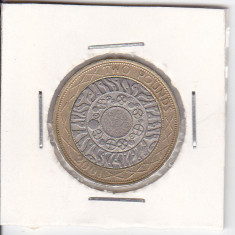 M3 C50 - Moneda foarte veche - Anglia - 2 lire sterline - 2001