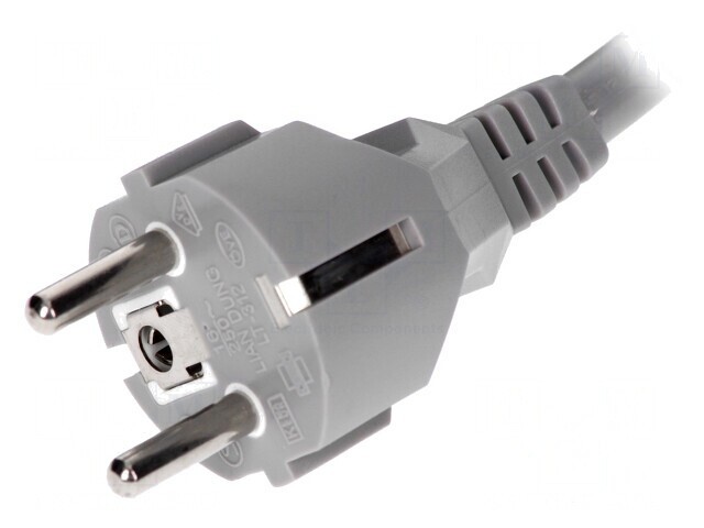 Cablu Alimentare 3x1,5mm2 3m Gri 16A