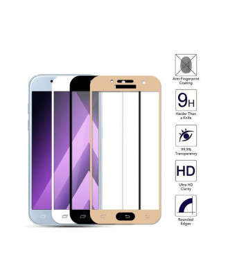 Geam Soc Protector Full LCD 4D Samsung Galaxy A8 (2018) A530 Alb foto