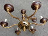 Candelabru antic cu 6 brate in stilul francez Empire din bronz masiv