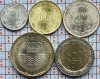 A041 Columbia set 5 monede 50, 100, 200, 500, 1000 Pesos 2016 - 2018 UNC, America Centrala si de Sud