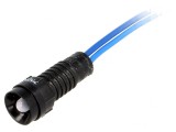 Lampă de control LED albastru 230VAC 11mm IP40