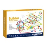 Set de constructie STEAM - Forme 3D, 140 piese, Bufnitel