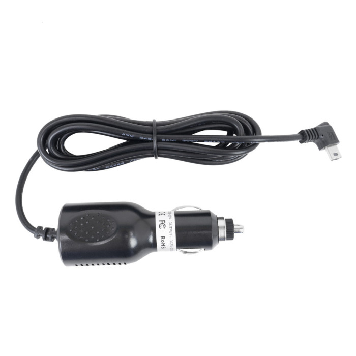Aproape nou: Incarcator auto PNI cu mufa mini USB 12V - 5V 2A, pentru GPS, lungime