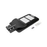 Lampa solara LED iluminat stradal 60W, 6500K, IP65 cu panou solar senzor de miscare si prindere pe stalp Breckner Germany