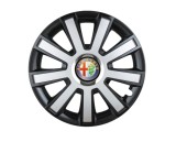 Cumpara ieftin Set 4 capace roti Flash Gri-Negru R16 pentru gama auto Alfa Romeo, Autohelix MSA