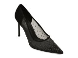 Pantofi eleganti EPICA PREMIUM negri, 261556, din material textil si piele naturala