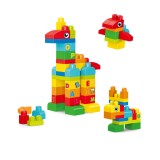 Set de constructie in cutie - Animalute (62 piese), Bufnitel