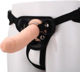 Strap On cu Dildo Silicon Lichid 21 cm Natural