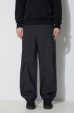 A-COLD-WALL* pantaloni Grisdale Storm Pant bărbați, culoarea negru, drept, ACWMB176