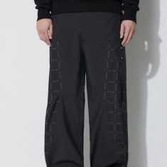 A-COLD-WALL* pantaloni Grisdale Storm Pant bărbați, culoarea negru, drept, ACWMB176