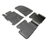 Set de 5 covorase cauciuc 3D stil tavita premium pentru Honda Civic IX, 9 2011-2017, Recambo