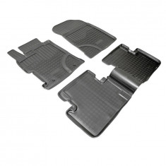 Set de 5 covorase cauciuc 3D stil tavita premium pentru Honda Civic IX, 9 2011-2017