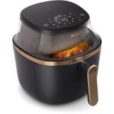 Friteuza cu aer cald PHILIPS Airfryer Seria 3000 NA342/00, 7.2l, 2000W, negru-auriu