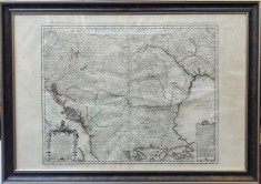 Johann Baptist Homann (1664 ? 1724) - Harta Principatele Transilvania, Moldova, Valahia, 1744 foto