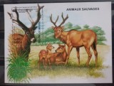 Cambodgia 1999 cerbi animale bloc Neștampilată