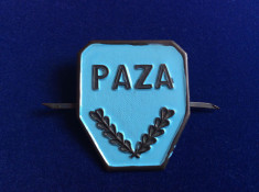 Insigna Romania - Cuc / Cascheta / Emblema / Coifura - Serviciul Paza - RSR foto