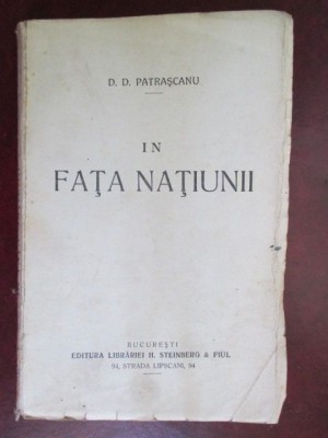 In fata natiunii-D.D.Patrascanu foto
