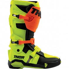 MBS Cizme Motocross/Enduro Thor RADIAL, galben/portocaliu-fluo, 43, Cod Produs: 34102264PE