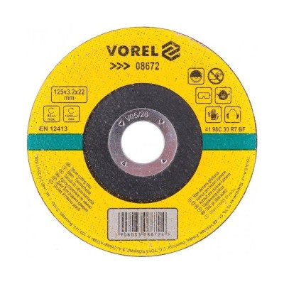 VOREL Disc abraziv pentru taiat piatra 125 x 3,2 x 22 mm foto