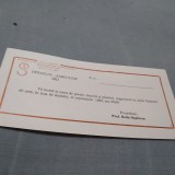Cumpara ieftin INVITATIE SESIUNEA STIINTIFICA DE STUDII LITERARE /PERIOADA COMUNISTA /DEJ 1982