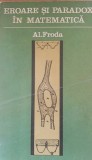 EROARE SI PARADOX IN MATEMATICA - AL. FRODA