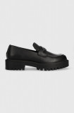 U.S. Polo Assn. mocasini KARMA femei, culoarea negru, cu toc plat, KARMA010W/CLY1, U.S. Polo Assn.