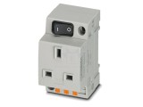 Conector alimentare AC 13A 3 pini soclu mamă PHOENIX CONTACT pentru şină DIN